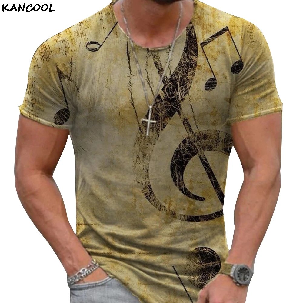 

KANCOOL Men's Vintage Short Sleeve T Shirts 2021 Summer New Fashion Harajuku Cross Printed O Collared Tshirts For Men Chemise
