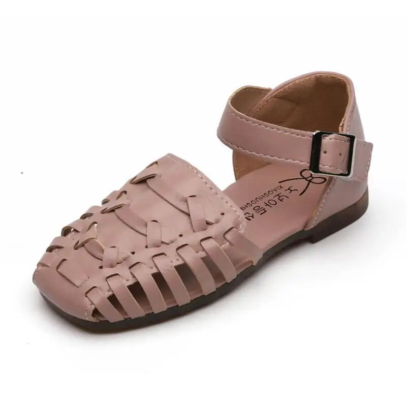 

Summer Kids Sandals For girls Beach Sandals Fashion Toddler baby Leather Dance shoes Soft Children Casual princess Slippers