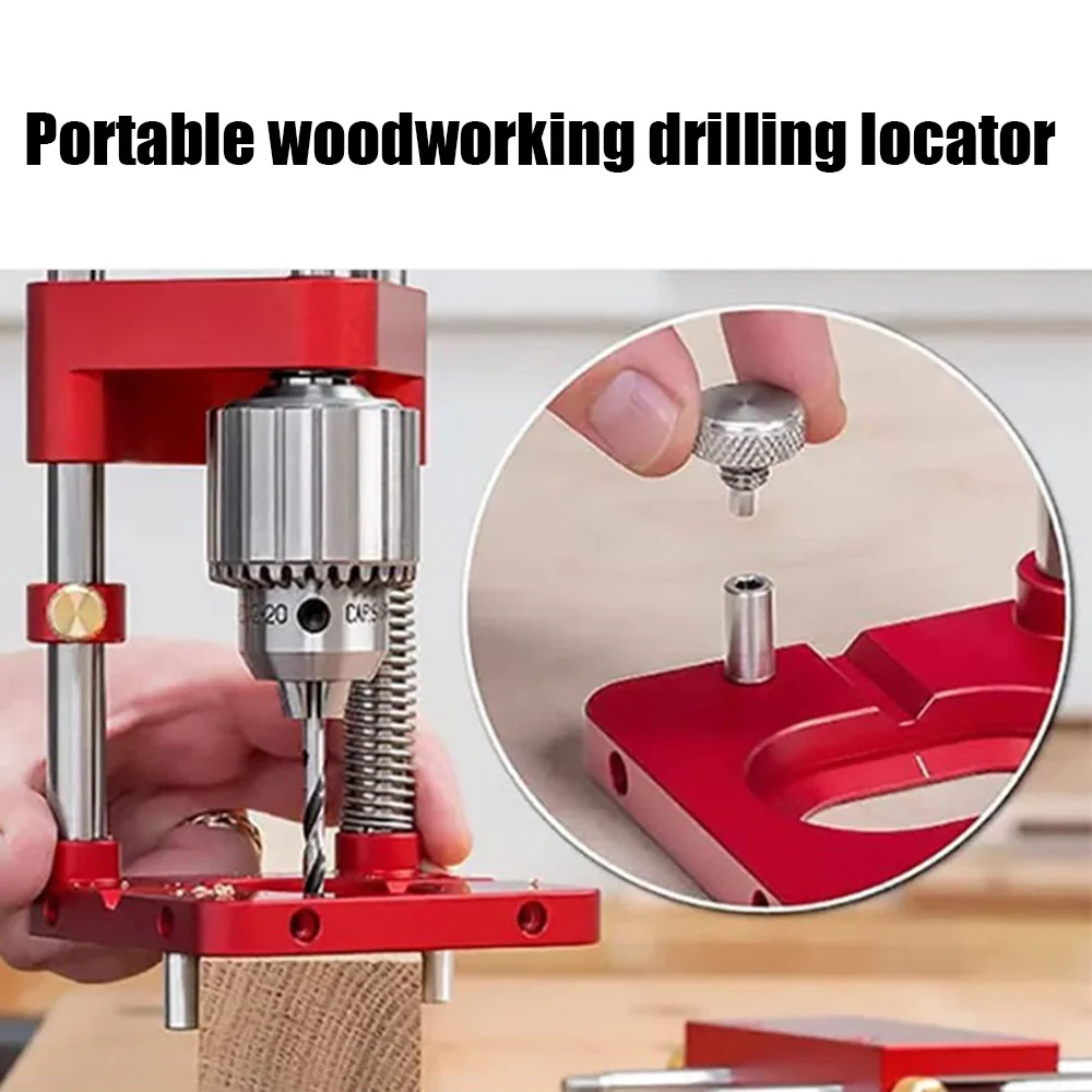 

Drill Locator Alloy Steel Saving Labor Convenient Efficient Template Guide Woodworking Drilling Tool For Home