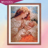 5d diamond painting mother and baby portrait cross stitch embroidery art mosaic full square drill mosaic resin home decor gift