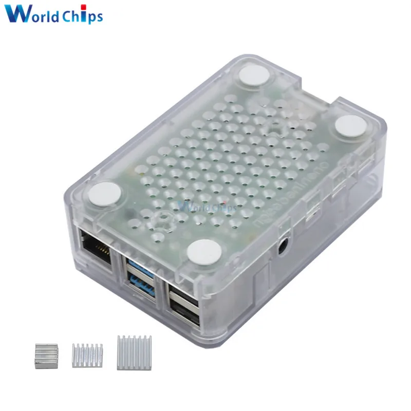Чехол для Raspberry Pi 4 черный белый прозрачный чехол из АБС-пластика пластиковый