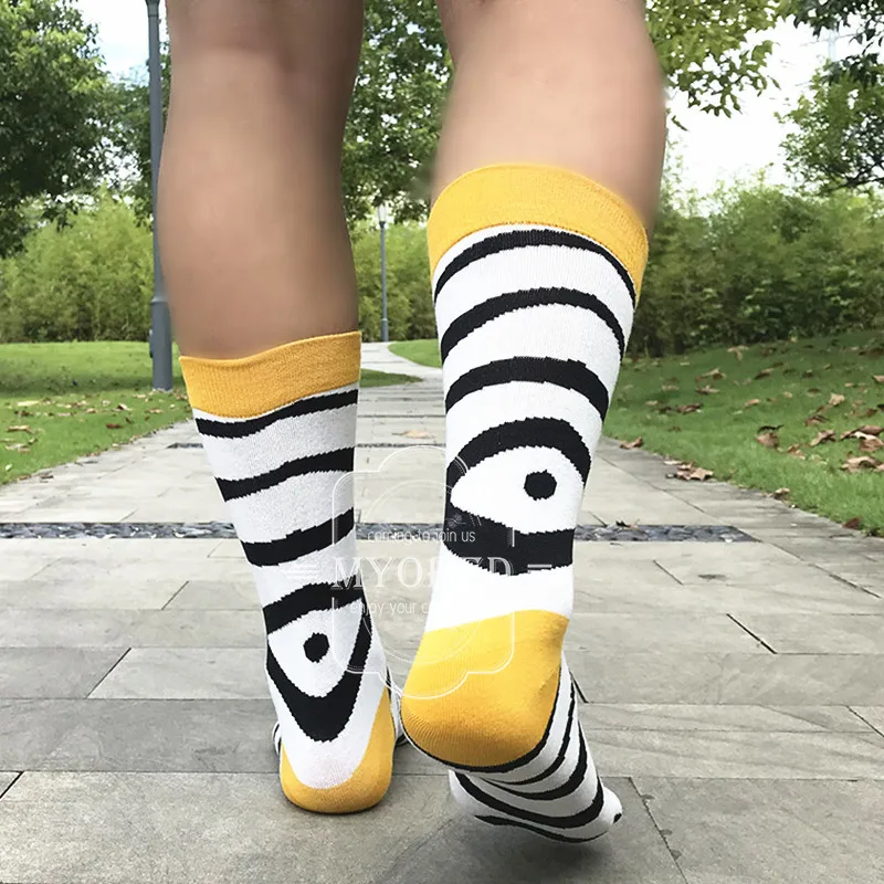 MYORED разноцветные вечерние носки 12 пар/лот яркие с мультяшными животными для