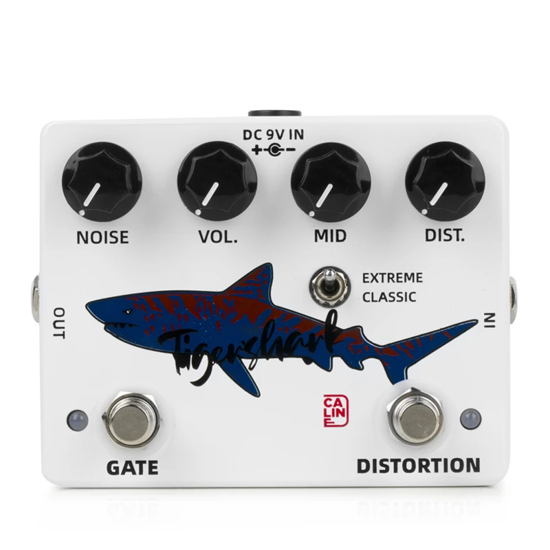 Caline DCP-09 Tigershark Heavy Metal Distortion & Noise Gate 2-in-1 Effect Pedal True Bypass Electric Guitar Parts & Accessories enlarge