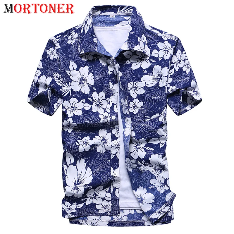 

Summer Floral Hawaiian Shirt Men 2020 Brand New Short Sleeve Quick Dry Beach Wear Shirts Tropical Aloha Camisa Hawaiana Hombre