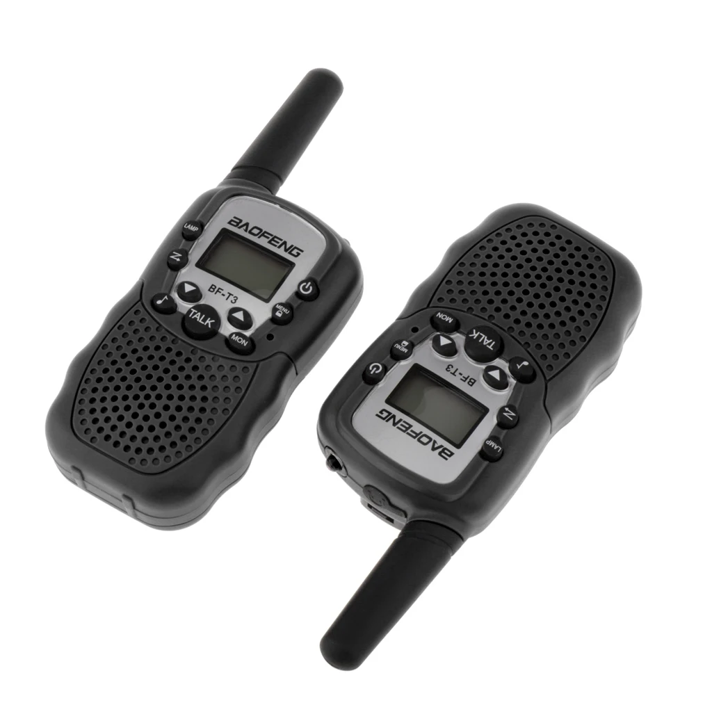BaoFeng 2Pcs/set BF-T3 UHF462-467MHz Kids Walkie Talkie 22 Channels for Children Gift for Kids Radio Kid Walkie Talkie+Belt Clip