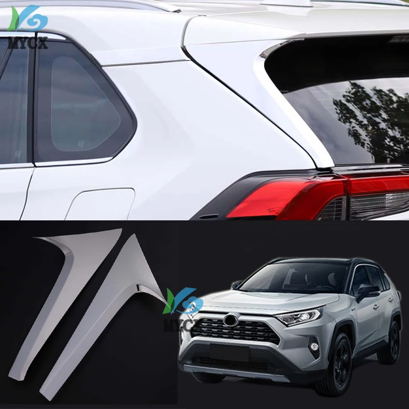 

Для Toyota Rav4 Rav 4 2019-2020 ABS хром задний хвост окно треугольная крышка комплект отделочная полоса внешние аксессуары автостайлинг