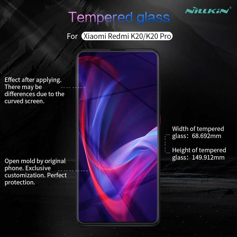 Для Red mi K20 Pro закаленное Стекло NILLKIN Amazing H взрывозащищенное защитное стекло экран