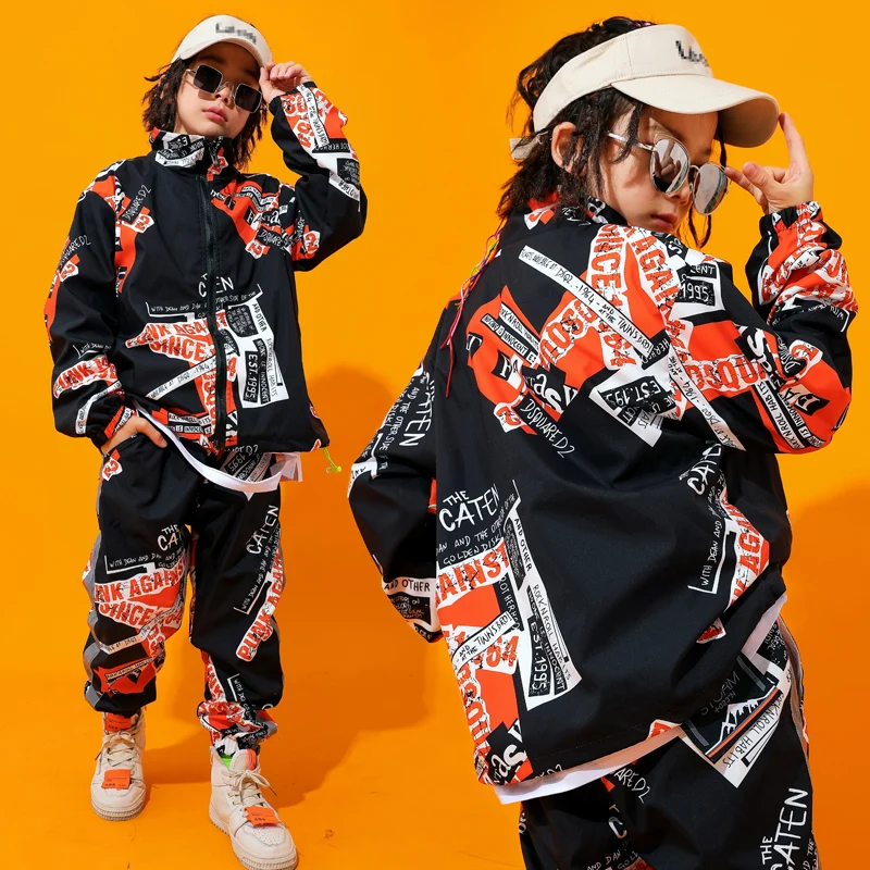 Children'S Street Dance Costumes Hip Hop Clothing Boys Jazz Dance Costumes Performance Stage Wear Girls Tide Clothes DQS2979