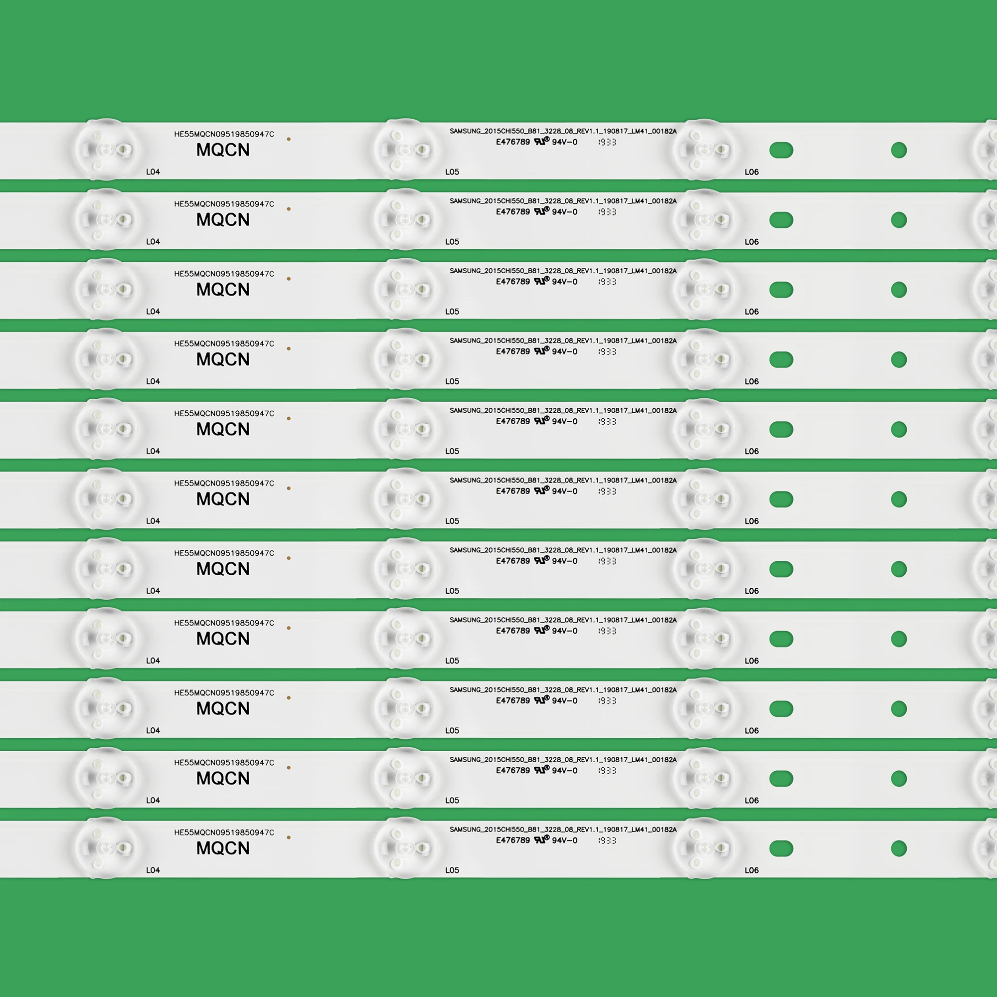Новинка 1 комплект = 11 шт. 8 светодиодный s 585 мм подсветка полосы для Hisense 55EC520UA