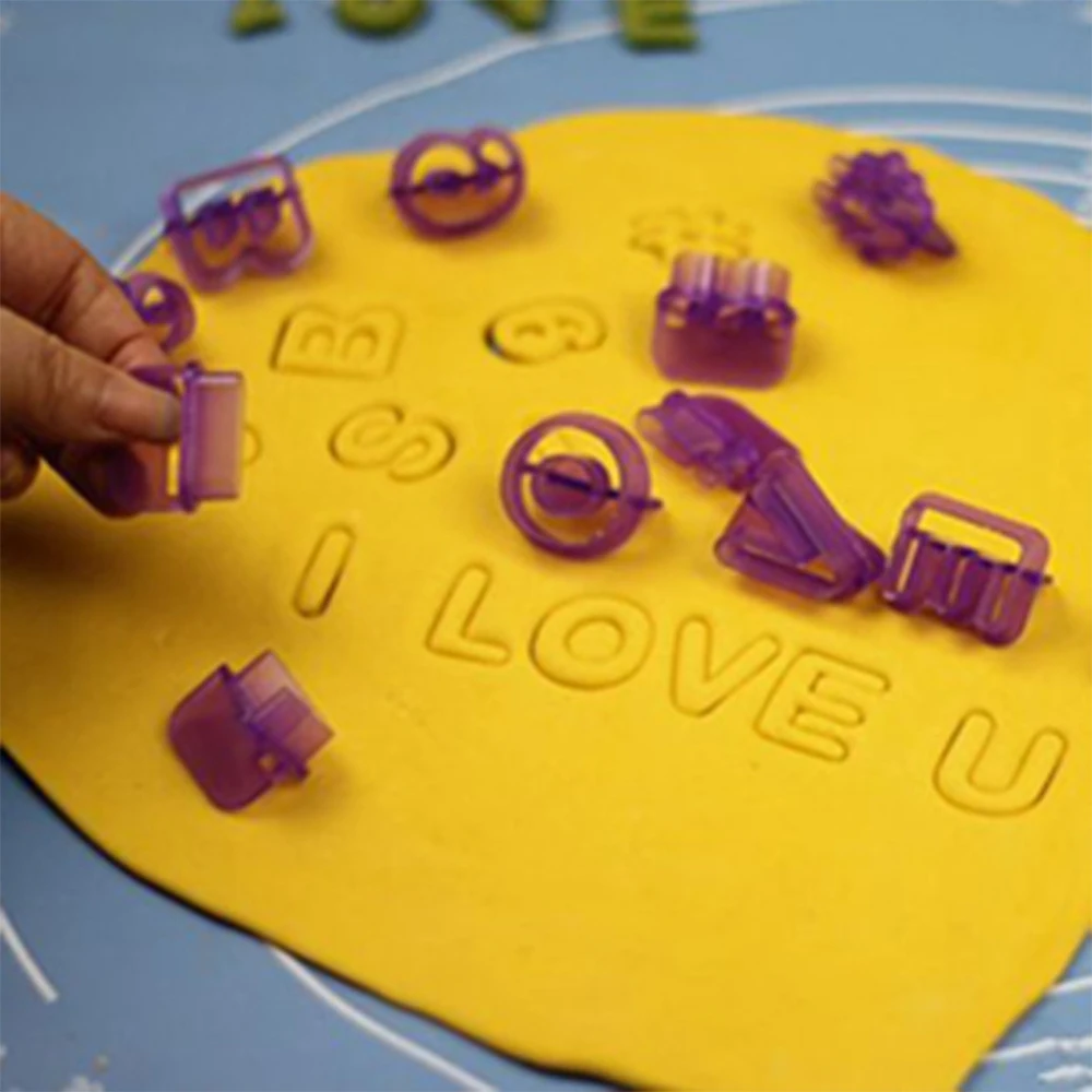 40 шт. алфавит цифры надпись резак для печенья форма мастики торт выпечки бисквита