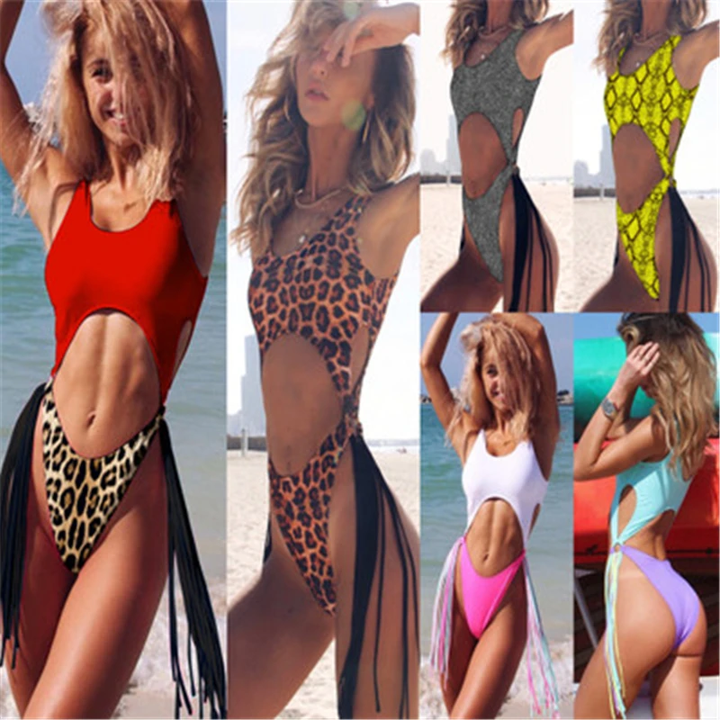 Модный Купальник купальный костюм женский сексуальный купальник с принтом