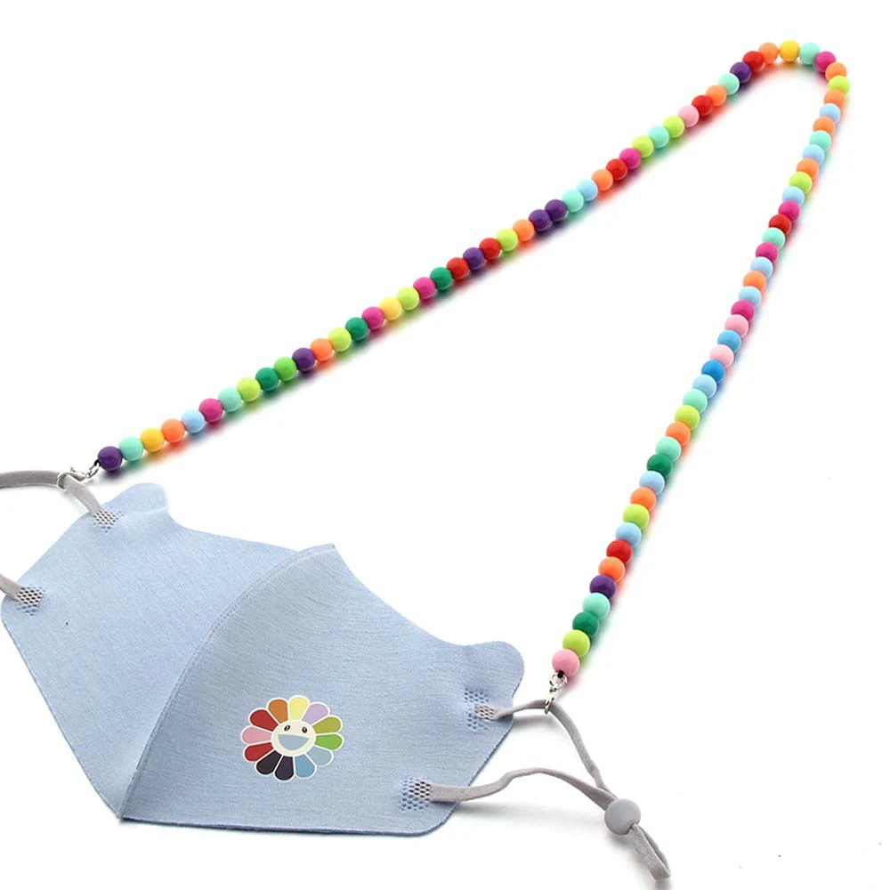 1 шт. акриловая пятиконечная звезда богемная красочная цепочка для маски из