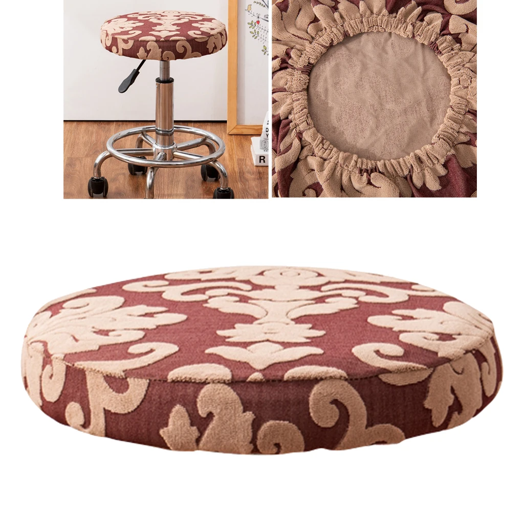 

Round Stool Covers Stretch Bar Stools Seat Cover Barstool Cushion Round