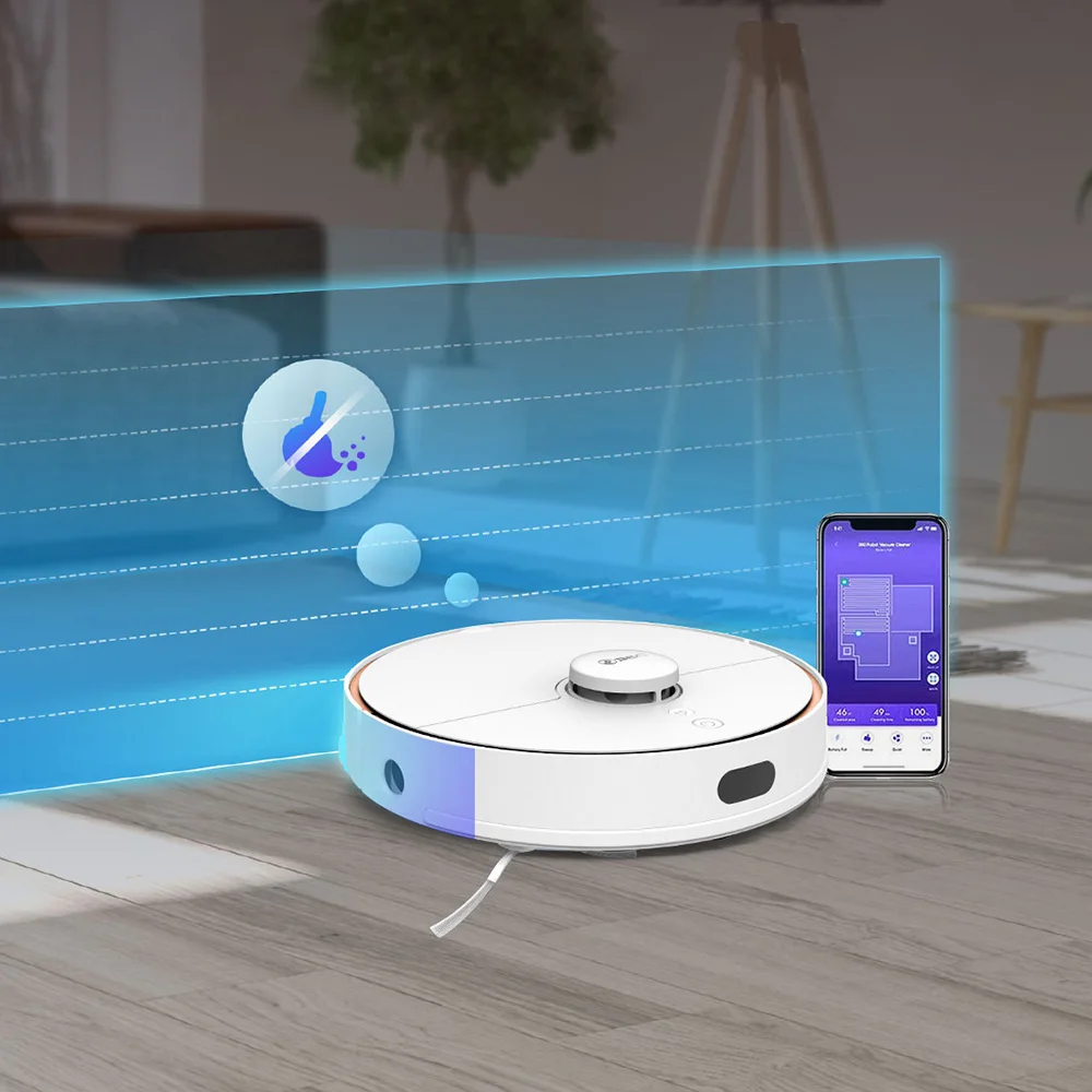 360 S7 Лазерная навигация Route Planning пылесос 2000Pa карта памяти подметание пол Mopping