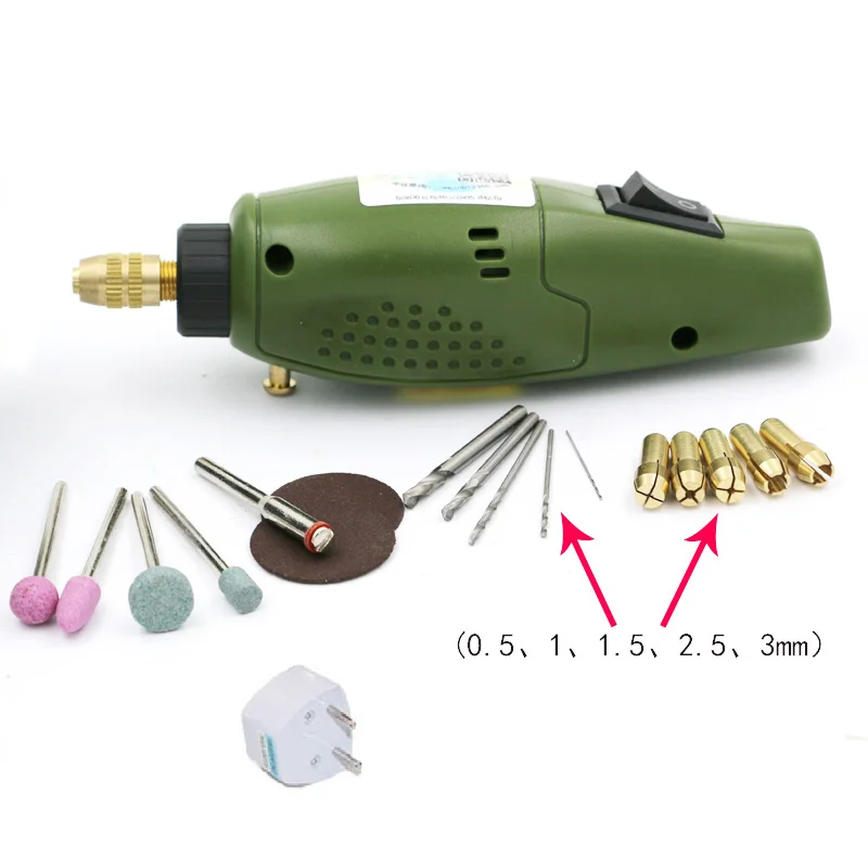 Super Mini Electric Grinding Set 12V DC Drill Grinder Tool for Milling Polishing Drilling Cutting Engraving hand tool | Инструменты