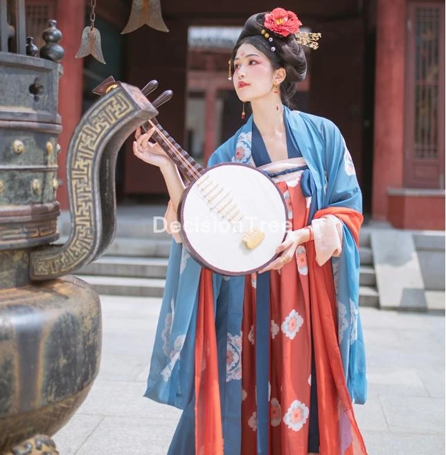 

2021 сказочный костюм ханьфу для косплея в стиле древней китайской династии Тан, народный костюм, платье для женщин, праздничные наряды принц...