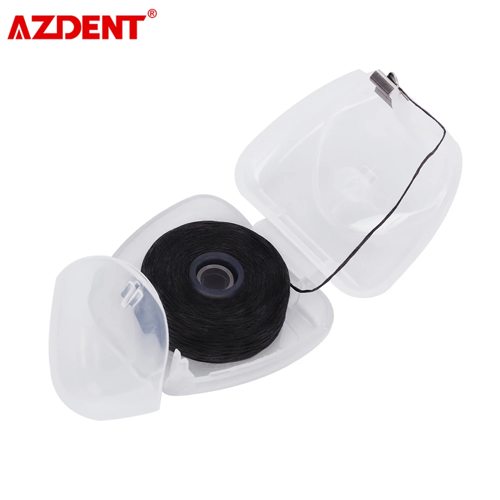 Зубная нить AZDENT со встроенной катушкой 10 рулонов воск с мятным вкусом