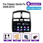 GPS 9-дюймовый сенсорный экран для Hyundai Classic Santa Fe 2005 2006-2015 2 din четырехъядерный автомобильный радиоприемник мультимедийный видеоплеер 2 ГБ 32 ГБ