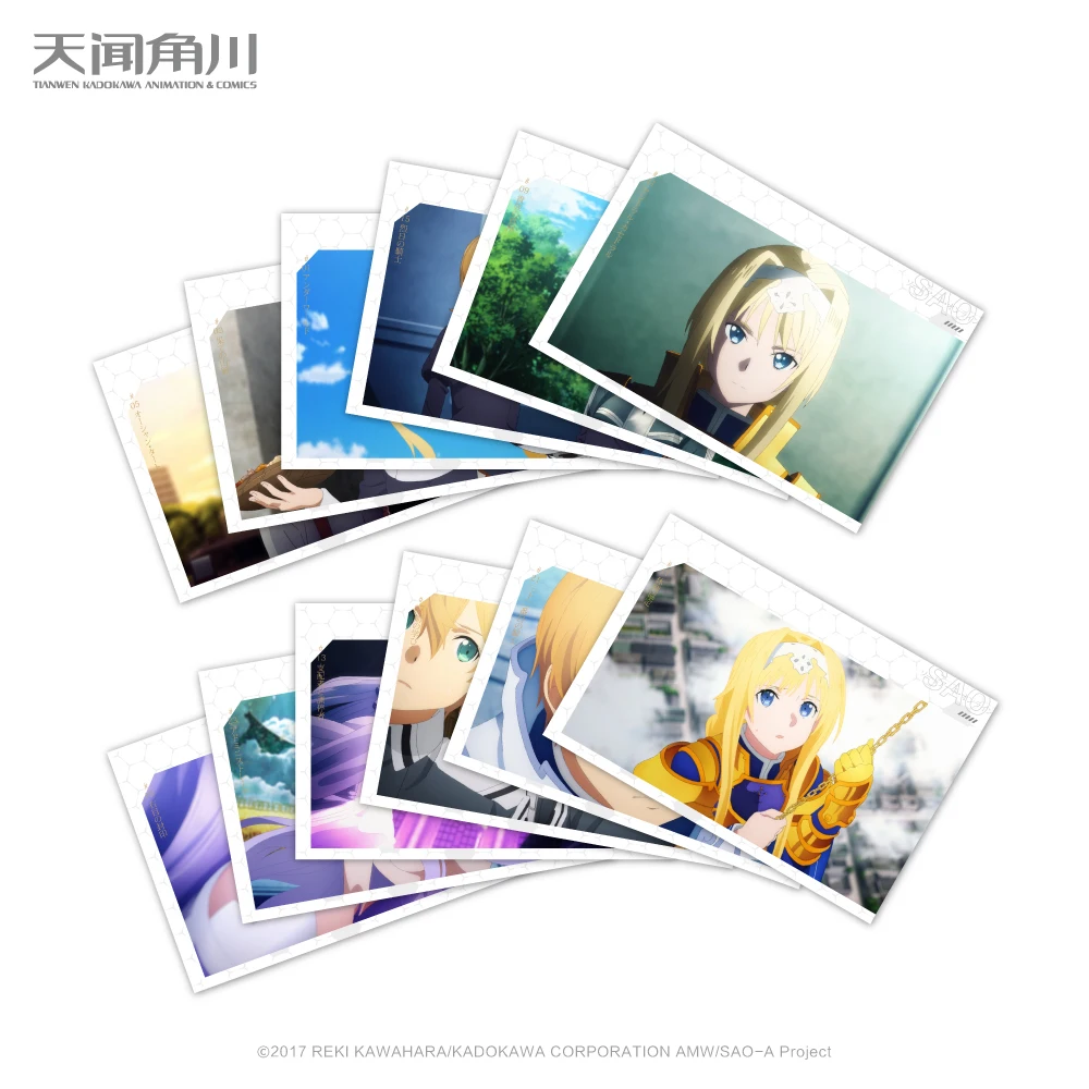 

Sword Art Online Alice·Synthesis·Thirty Postcard set greeting card Cosplay Keychain Keyring Bag accessories Gift