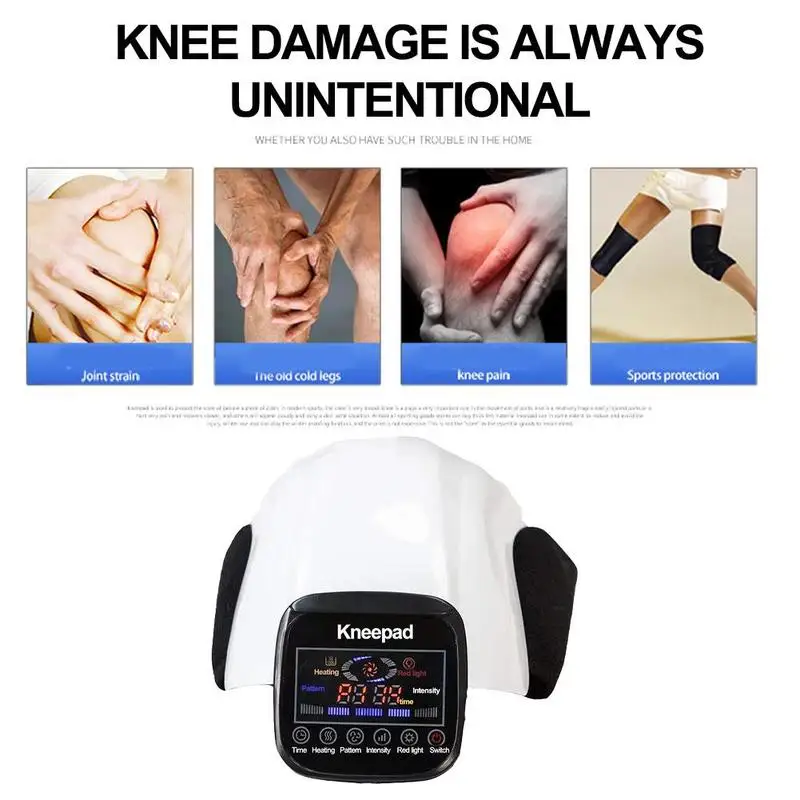 

Electric Heating Kneepad Smart Knee Massager LCD Display Knee Relieve Infrared Massager Massager Vibration Pain Joint T3B0