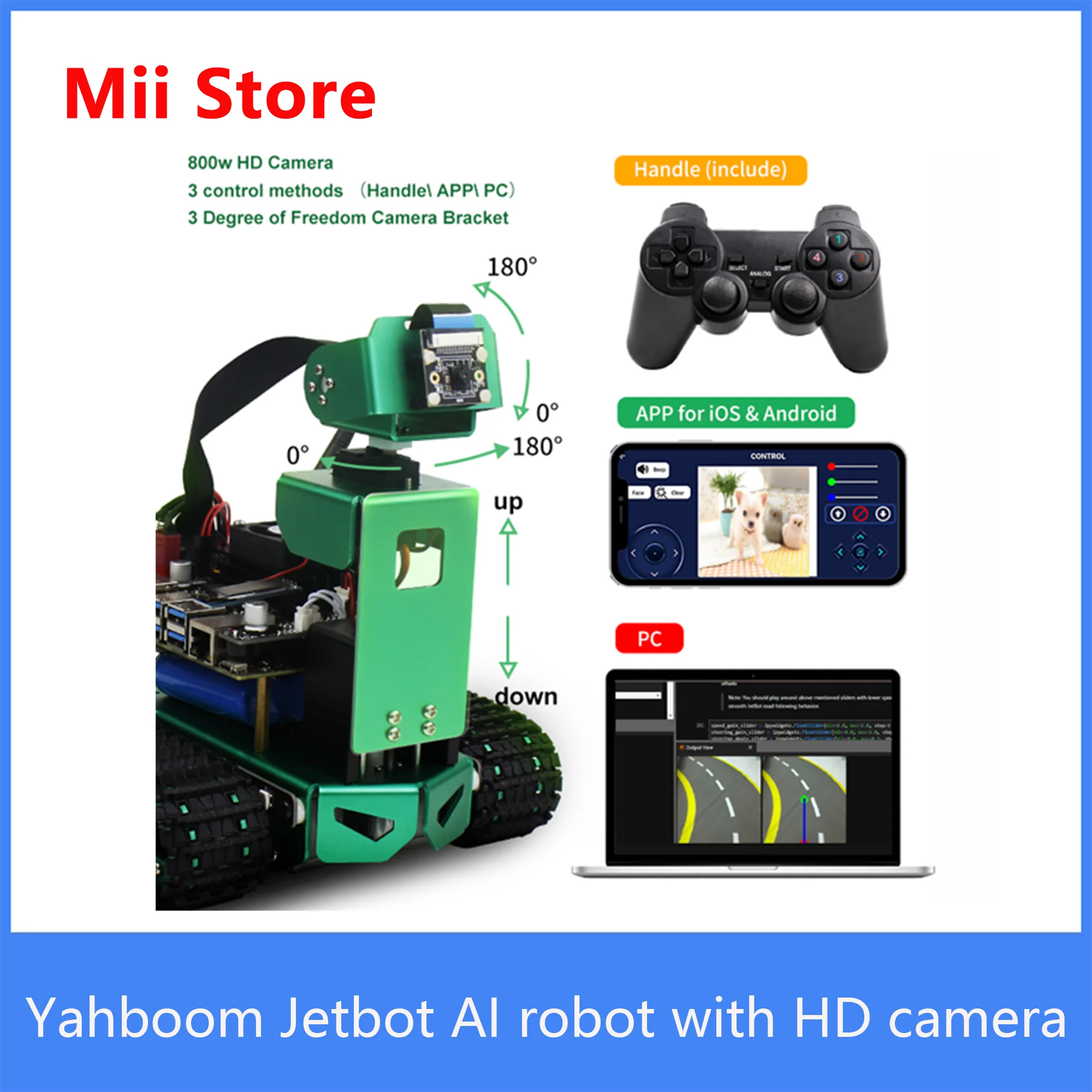 Умный робот-джетбот с уникальным механическим резьбовым дизайном для NIVIDA Jetson Nano 4