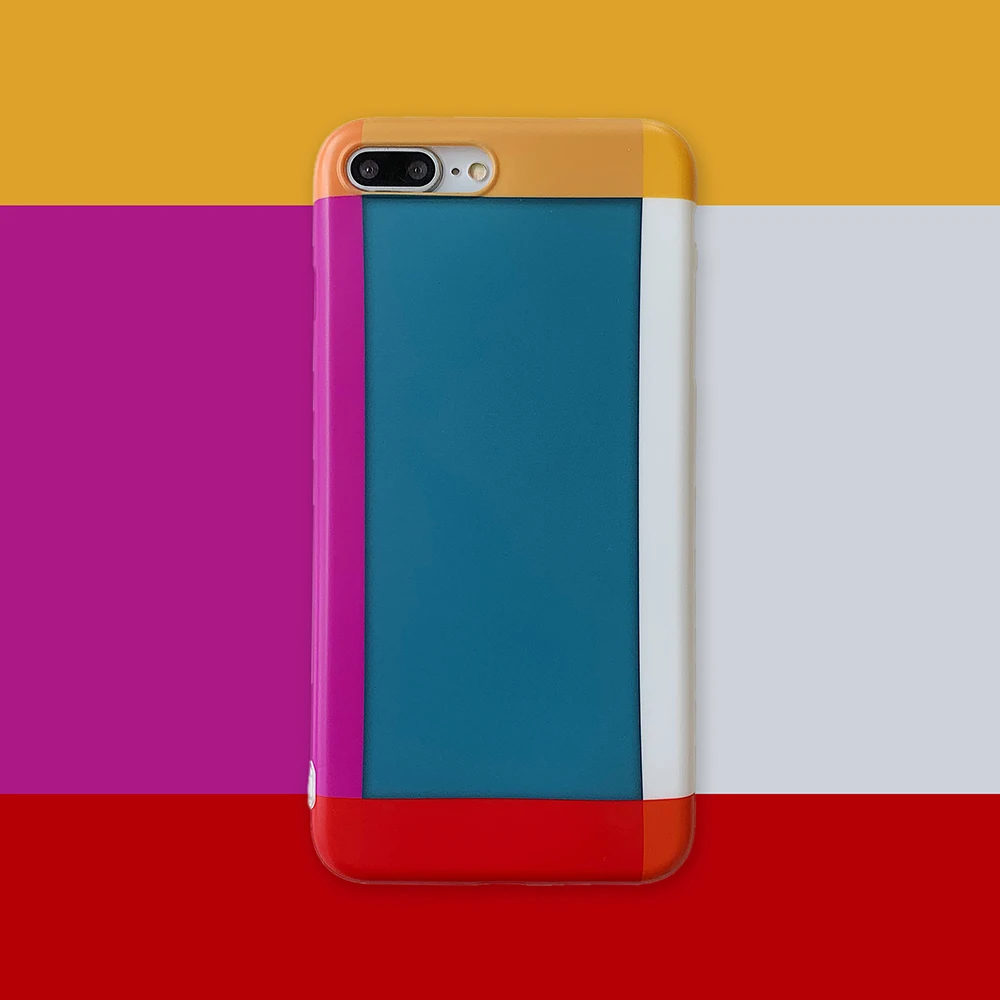 Художественный Контрастный ЦВЕТНОЙ чехол для телефона Iphone XS MAX XR Модный с