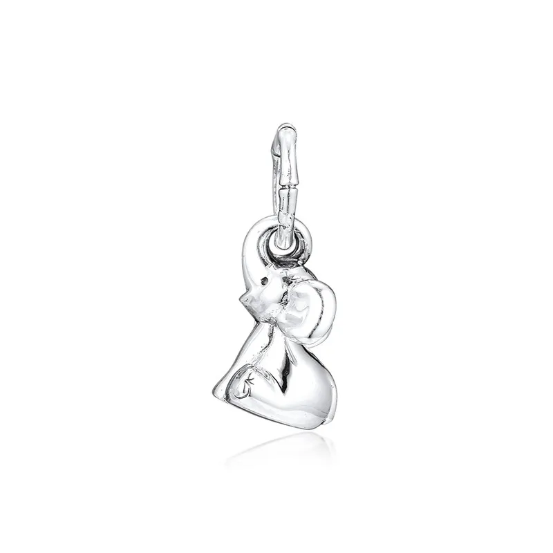 

Summer Animal ELEPHANT HANGING CHARM Fits European Silver Bracelets Woman DIY 925 Silver Beads For Jewelry Making