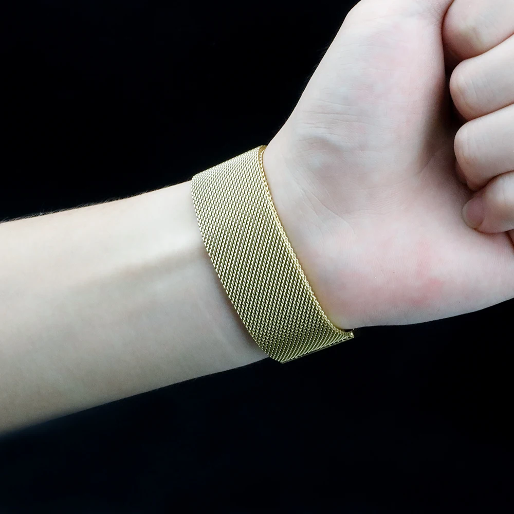 Миланская петля для Apple Watch ремешок 44 мм 40 мм iWatch ремешок 42 мм 38 мм браслет из нержавеющей стали Apple watch 5 4 3 Аксессуары