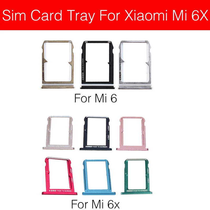 Держатель лотка для SIM карты Xiaomi MI 6 6X MI6 Mi6X Sim ридер слот карт гнездовые адаптеры
