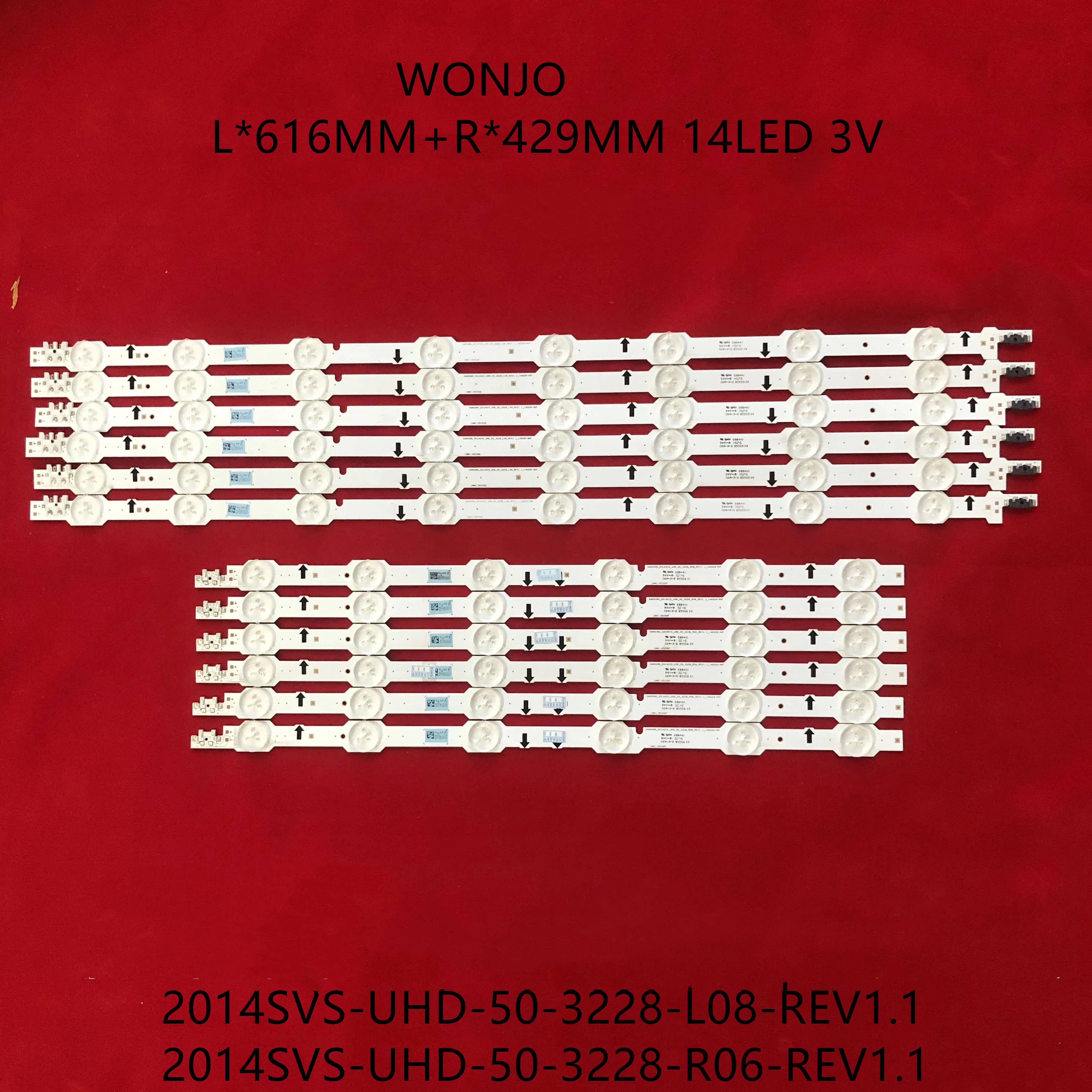 

Светодиодная лента для подсветки для детской лампы Φ UA50HU7000 UE50HU7000 UE50HU6900S