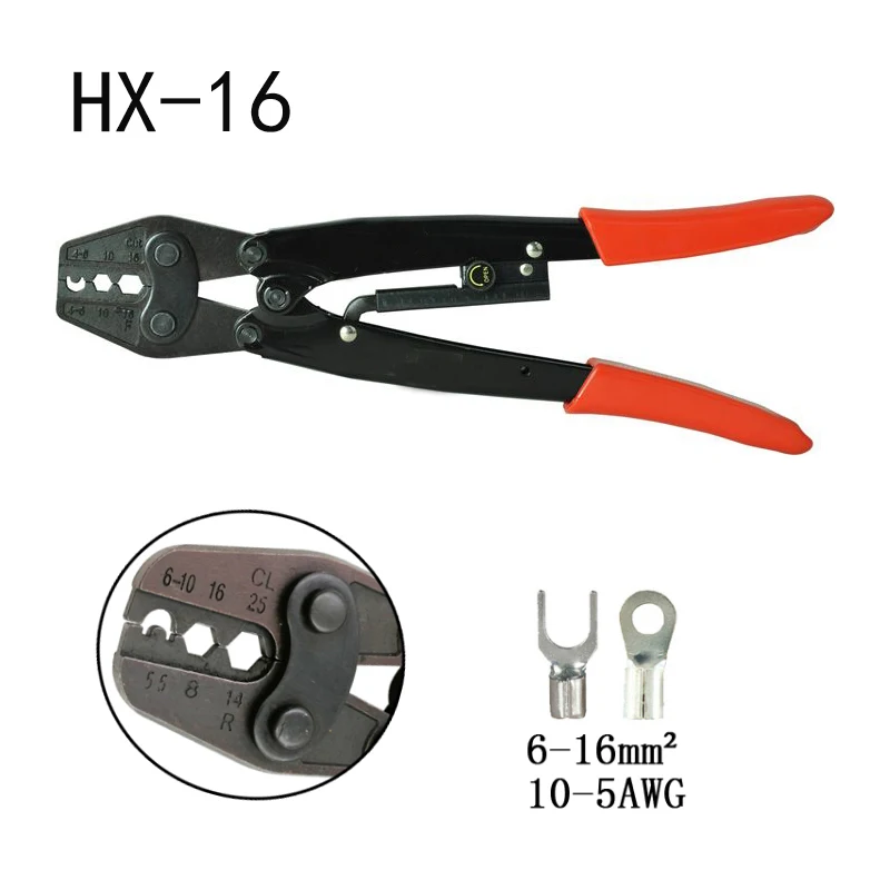 

Strength-saving Terminal Crimping Tools HX-16 for 6-16mm2 Cable lugs crimper pliers dropshipping