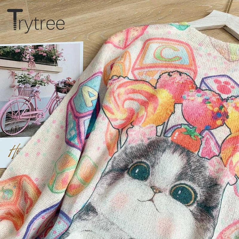 Trytree Осень Зима Женский комплект из двух частей Повседневный круглый вырез