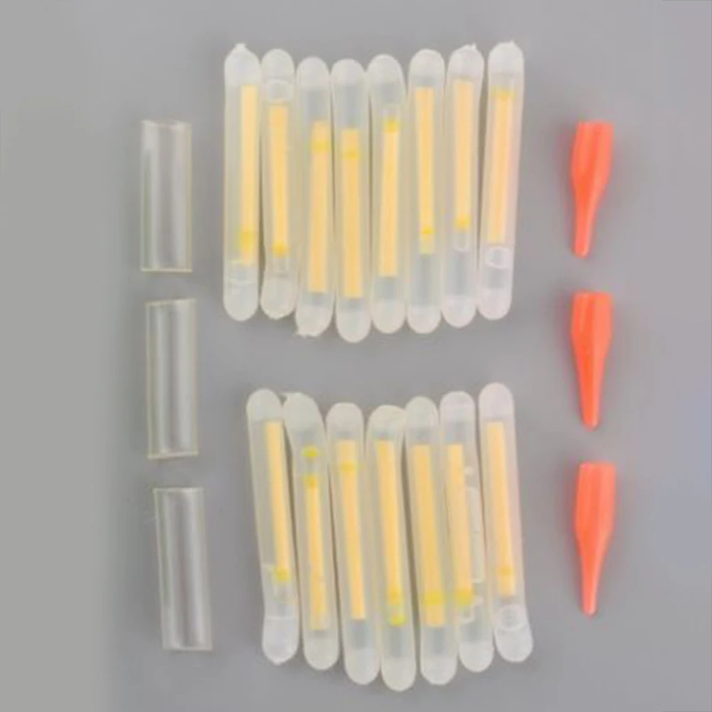 20 шт. полезных светлых крупных принадлежностей для поплавка карповой рыбалки на ночь на открытом воздухе, светящихся палочек флуоресцентного озера, темной вечеринки, портативного моря.