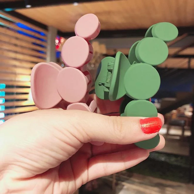 Женская заколка краб ручная полированная для волос с леопардовым