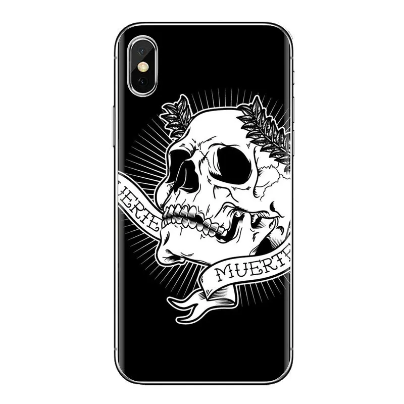 Для iPod Touch Apple iPhone 4 4s 5 5S SE 5C 6 6S 7 8 X XR XS Plus MAX Best Skull 2 мягкие прозрачные чехлы |