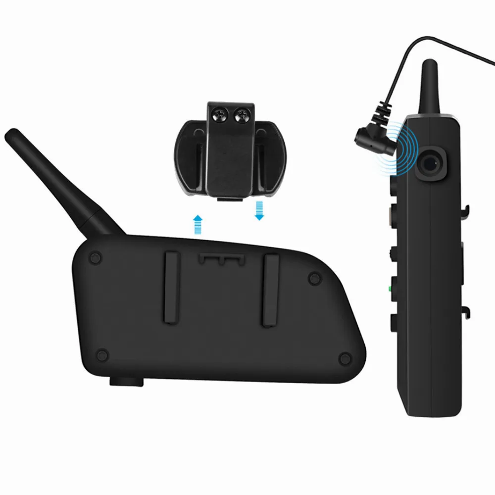 Гарнитура для мотоциклетного шлема 2 шт. интерком 6 водителей беспроводной 1200 м