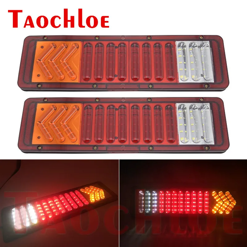 

1 шт. 24 в задний фонарь со стрелками и указателями поворота для грузовиков, грузовиков, прицепов светодиодный ная задняя лампа, стоп-сигнал, и...