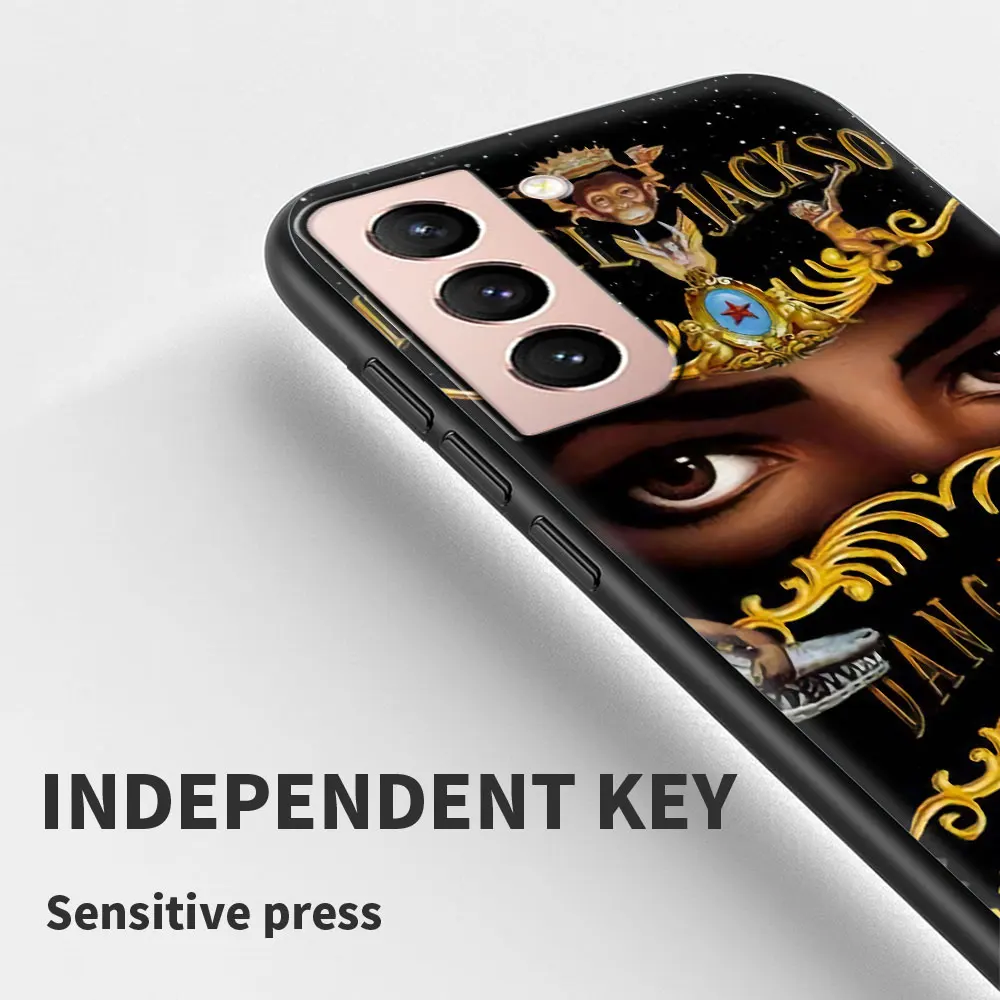 mj michael jacksons king cover for samsung galaxy s20 fe s21ultra s10 black celular coque s8 s9plus s10e s7 soft cell phone case free global shipping