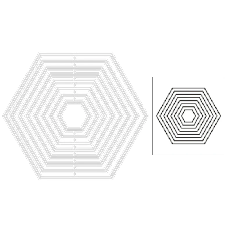 Новинка 2020 г. популярная Шестигранная спиральная многослойная форма для фона