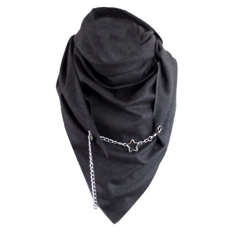 

9 Styles 2020 Scarf Women Fashion Women Soild Star Printing Button Wrap Casual Warm Scarves Shawls Multi-purpose Shawl Scarf
