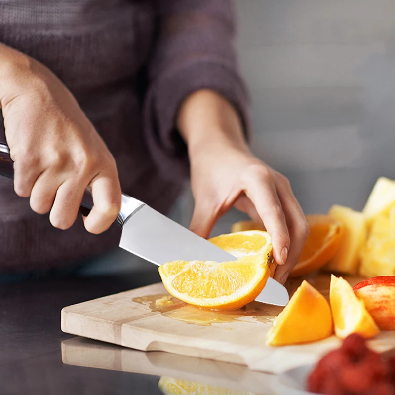 Набор кухонных ножей из нержавеющей стали 5CR15MOV острые лезвия удобная ручка для