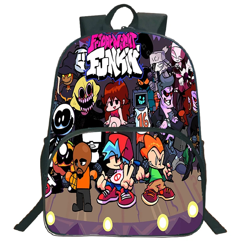 

Music Rhythm Game Friday Night Funkin Backpack Teenager School Bags Boys Girls Waterproof Book Bags 3D Print Knapsack Mochila