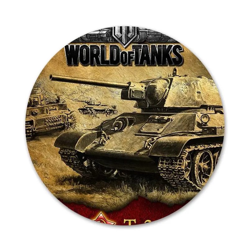 Fundas Bag World of Tanks значки металлические для Φ 58 мм|Значки| |