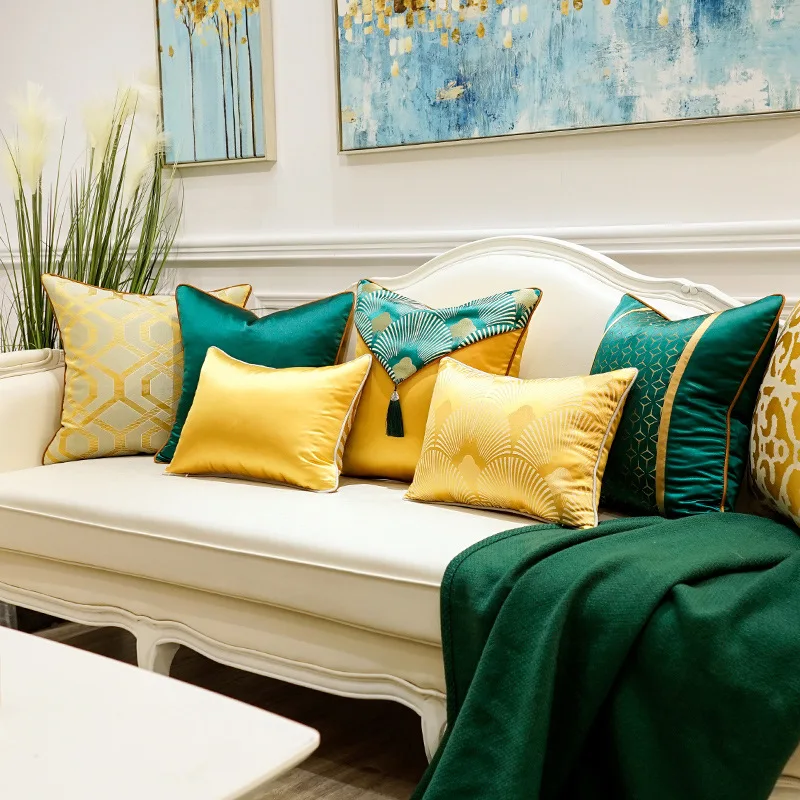 

Роскошные темно-зеленые наволочки в китайском стиле, мягкие наволочки с вышивкой, домашние декоративные наволочки для диванных подушек