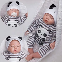 npk 19inch reborn kit with teeth reborn todderl baby real handmade lifelike silicone high quality baby body full d1f1