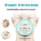 3D маска для рта, поддерживающая дыхательную маску, внутренняя подушка, кронштейн, пищевой силикон, держатель для маски, дышащий клапан, модная маска