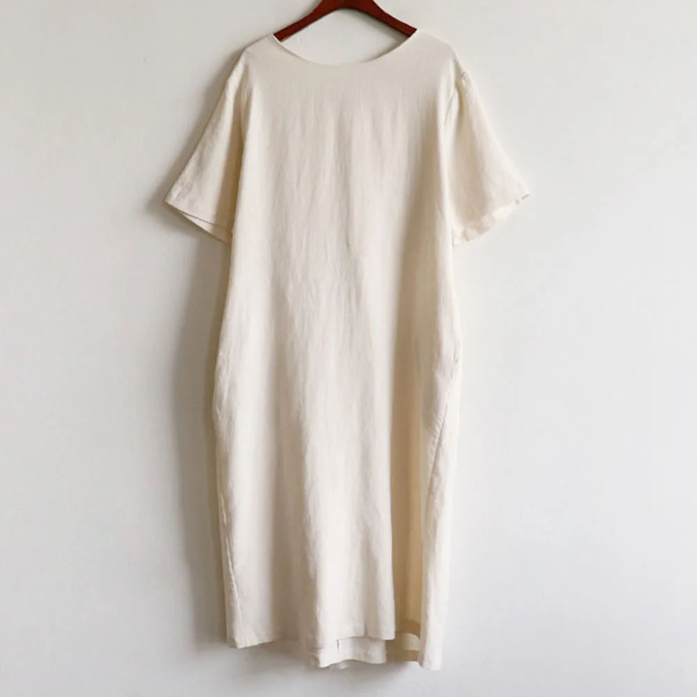 Женское длинное платье в корейском и японском стиле повседневное свободное