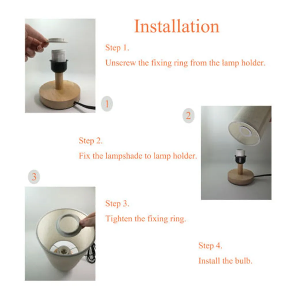 

Nordic bedroom bedside lamp solid wood LED warm light creative log small table lamp beige / khaki bedside lamp night warm T6