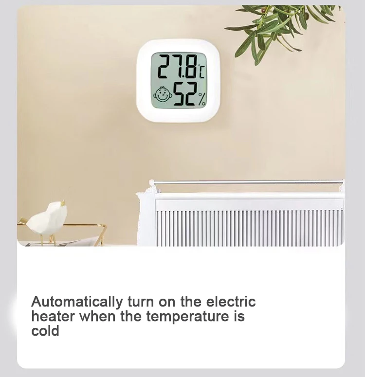 Tuya WIFI Temperature Humidity Sensor Indoor Hygrometer Thermometer Detector Smart Life Remote Control Support Alexa Google Home | Дом и сад