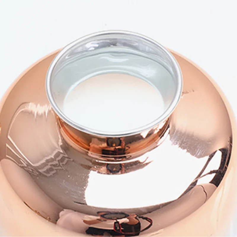 Скандинавская простая ваза из розового золота с градиентом сушеные цветы